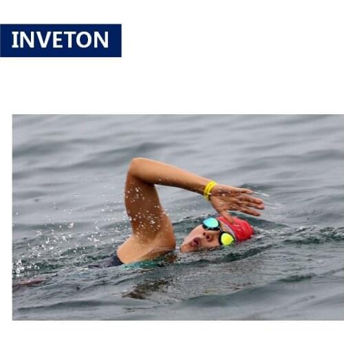 Swimming triathlon timing race print support colorful passive cheap Silicone Bracelet RFID UHF wristband for people management