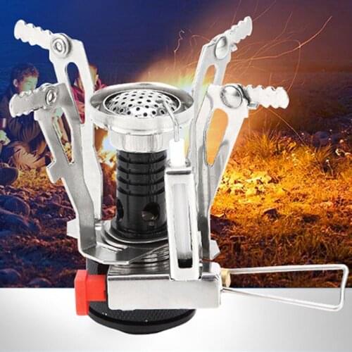 Portable Folding Gas Stove Outdoor Camping Stove Cookware Split Stoves Survival Camping Equipment Furnace For BBQ Picnic Hiking