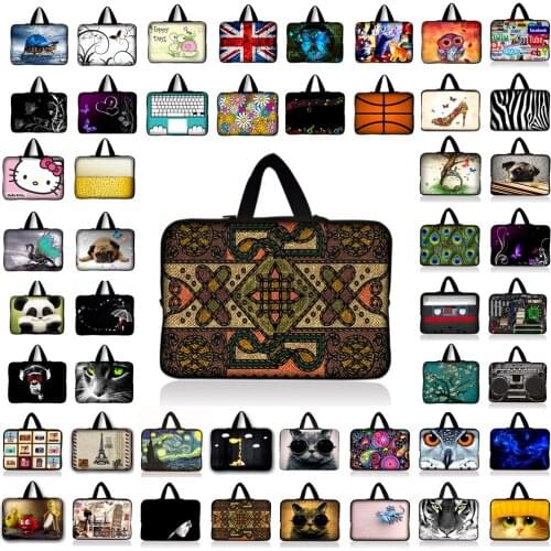 Sleeve laptop bag case for macbook air pro Retina for 9.7 inch 10'' 11.6" 13'' 13.3" 14" 15'' 15.6" 17" 17.3'' woman&man handbag