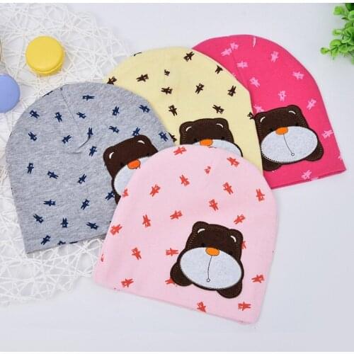 New Cotton children hat cartoon dog newborn crochet baby photography head cap winter baby hat for girls cute baby boy beanie