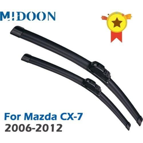 MIDOON Wiper Front Wiper Blades For Mazda CX-7 2006 - 2012 2011 2010 2009 2008 2007 Windshield Windscreen Front Window 26"+16"