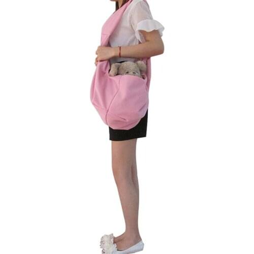 New Cotton Light Pink Pet Sling Dog Cat Carrier Bag Free Shipping by CPAM Bag for dog