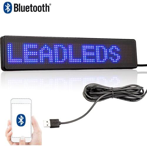 WiFi Led Sign Full Color Programmable Scrolling Message LED Display Board for Car Support Multi-language