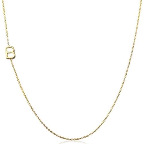 Tevuli 925 Sterling Silver Letter Lady Necklace