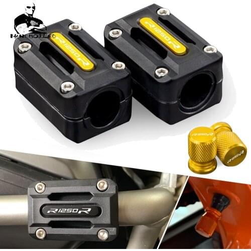 Motorcycle Engine Crash Bar Protection Bumper Decorative Guard Block For BMW R1250R 2018-2020 Wheel Tire Valve cap Airtight cove