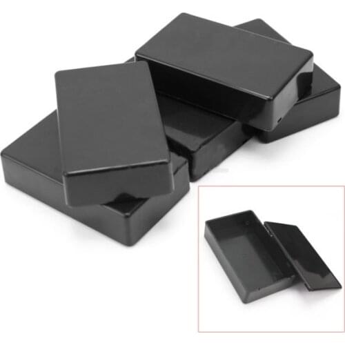 Instrument Enclosure Junction Box Project Box 1PC Black Electronic Project Waterproof Cover DIY Plastic Junction Box Housing