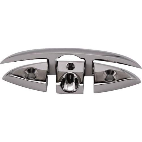 1PCS Stainless Steel Folding Pull Up Cleat Dock Deck Marine Boat Yacht Hardware Line Rope Cleat Stainless Steel Flip Up Cleat