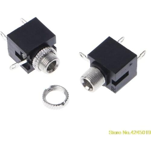 10 Pcs 3.5mm Female Audio Connector 3 Pin DIP Jack For PJ-301M Headphones