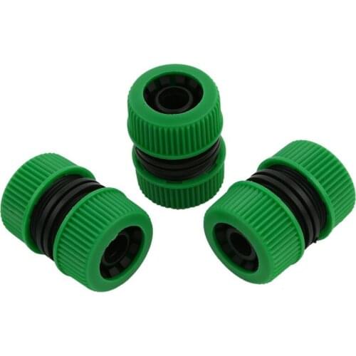 4x Hose Pipe Connector 1/2inch Garden Joiner Mender Extend Repair Adaptor Green