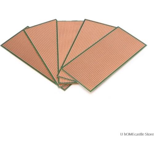 5pcs Stripboard Veroboard vero prototype print Circuit Board 6.5x14.5cm 2.54mm breadboard