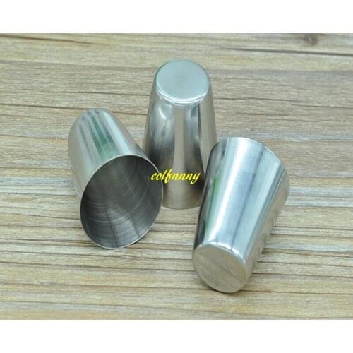 500pcs/lot Portable 30ML Stainless Steel Cups Wine Beer Coffee Whiskey Mugs Outdoor Travel Cup