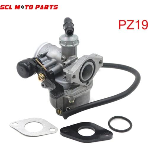 ALconstar-Motorcycle Carburetor 19mm PZ19 Lever Choke Carb For Honda Suzuki Kawasaki 50cc 70cc 90cc 110cc ATV Quad 4Wheeler Bike