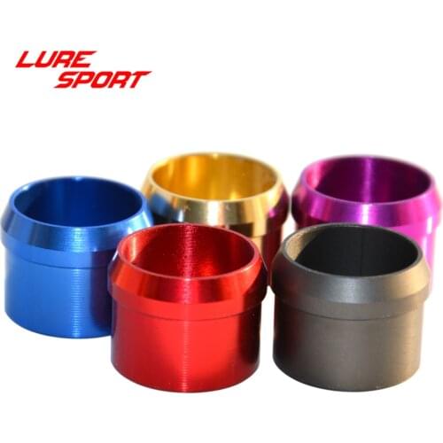 LureSort 6pcs Aluminum Cap Ring for FUJI Reel Seat RDNPS wind Check Fishing Rod Building Component Repair rod DIY Accessory