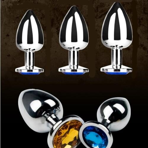 Anal Ball Amplifier Metal Ball Bullet Shape Stainless Steel Prostate Massager Insert Ass Male and Female Sex Toys Adult Products