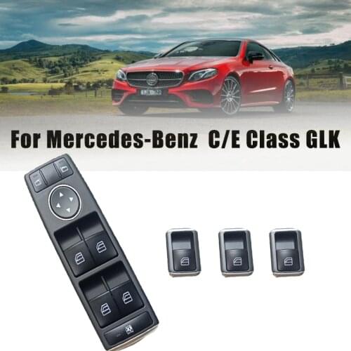 Car Electric Window Switch Driver Side #A2049055302 For Mercedes-Benz W212 S212 C250 C300 C350 C63 E350 E550 E250 W204 C220