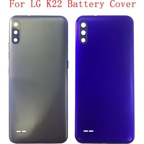 Battery Case Cover Rear Door Housing Back Case For LG K22 Battery Cover Camera Frame Lens with Logo