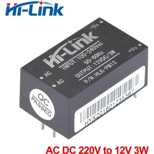 Free shipping 10pcs/ lot AC-DC 220V to 12 V intelligent household switch mini isolated power supply module smart home