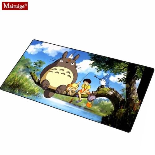 Tonari No Totoro Large Mouse Pad XXL Gaming Desk Mat Big MousePad 90x40cm/80x30/70x30cm for Laptop Table Pads Keyboard Pad