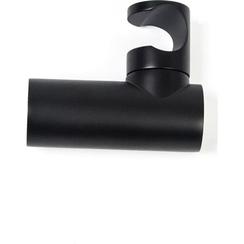 Black electroplated brass hand shower head holder wall mounted 360 degree rotation bathroom shower accessories