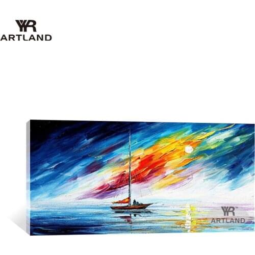 Cheap Big sizes beautiful scenery wall painting Hand painted oil painting on canvas wall art picture for living room home decor