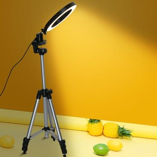 Dimmable LED Studio Camera Ring Light Photo Mobile Phone Video Annular Lamp Tripod Selfie Stick For Xiaomi iphone Canon Nikon