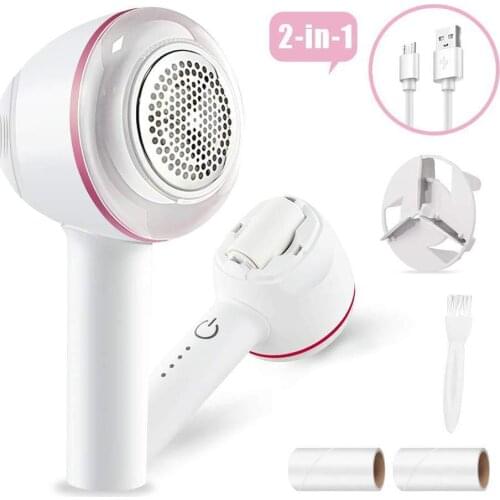 220v EU 2 in 1 wool ball trimmer gluer USB charging pile remover electric fabric shaver pill remover lint cutter
