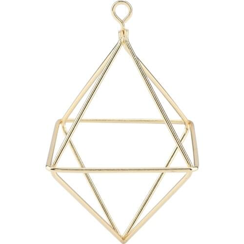 Geometric Air Pants Holder Fashionable Flowers Bromeliads Hanging Rack Home Decor Gold