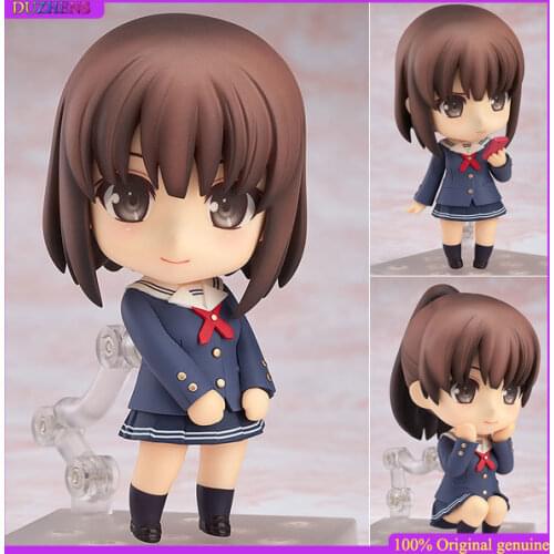 How to Raise a Boring Girlfriend #704 Katou Megumi Q version figma PVC Action Figure Anime Figure Model Toys Figure Doll Gift