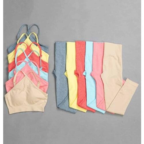 Yoga Set Seamless Gym Clothing Workout Clothes For Women Tracksuit High Waist Sport Leggings Outfit Fitness Suit