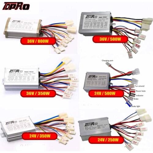 TDPRO Brushed Motor Speed Controller Box 24V/36V 250W/350W/500W/800W Electric Bicycle For ATV Go Kart Quad Pit Bike Scooter