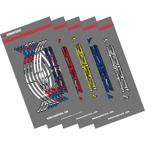 12 Strips Motorcycle Wheel Sticker Reflective Rim Stripe outer Rim Accessory Stickers For KYMCO DOWNTOWN 300i 350i 125 300 200