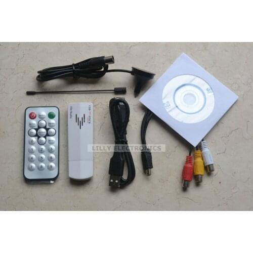 New USB 2.0 Analog Signal TV Receiver Adapter Tunner Box for Laptop PC