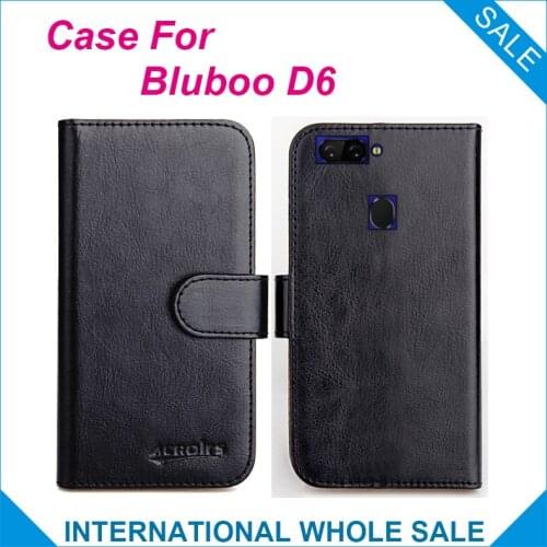 Original! Bluboo D6 Case ,6 Colors High Quality Leather Exclusive Case For Bluboo D6 Cover Phone Bag Tracking