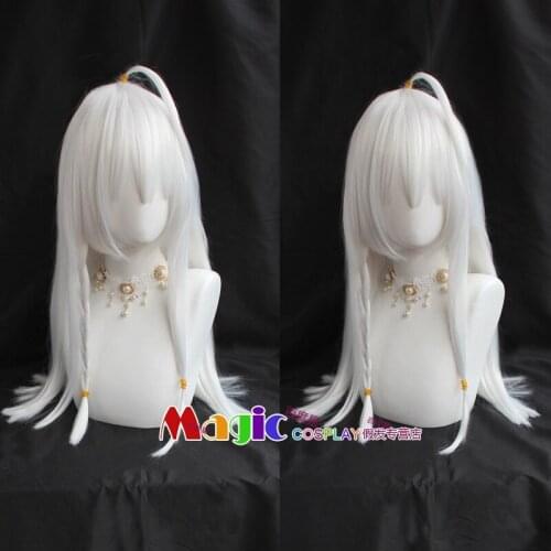 Anime Wandering Witch: The Journey Of Elaina Cosplay Elaina Wig Long Silver Hair Wig