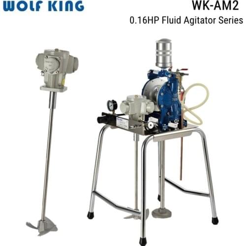 WolfKing WK-AM2 Agitator Machine Series,Paint Mixer,Piston 0.16 HP, Liquid Mixing Stirring Machine,Mini Pneumatic Industrial Mix