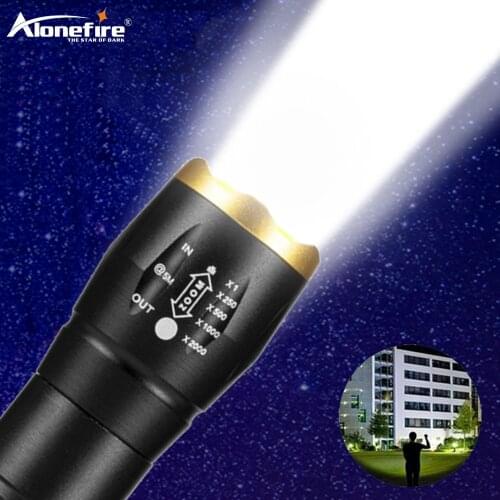 Alonefire X012 XPE Mini LED Flashlight Waterproof Zoom Torch Telescopic Night Lighting for Camping Hiking Out