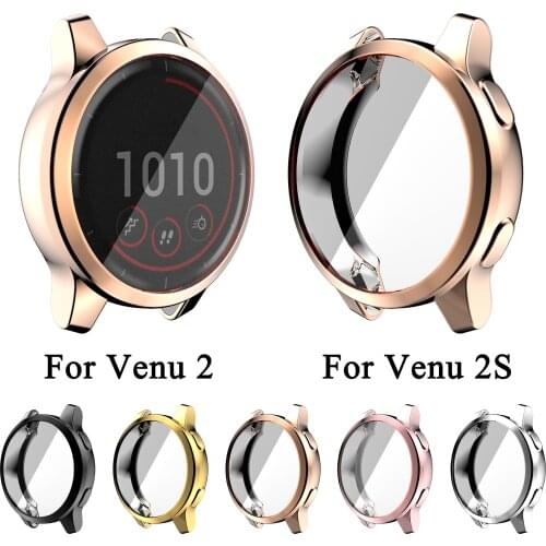 Protective Case For Garmin Venu 2 2S Screen Protector Cover Shell For Garmin Vivoactive 4 4S Soft TPU Frame Bumper Accessories