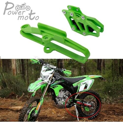 Motorcycle Green Dirt Bike Chain Slider Guard w/ Chain Guide Roller Cover For Kawasaki KX250F KX450F 2009-2016 KLX450R 2011-2014