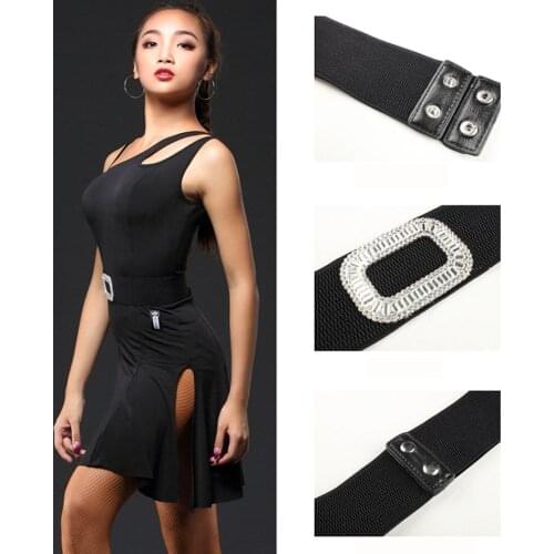 Fake Diamond Design Shining Women Latin Dance Belt Accessory Latin Dancing Dress Adornment Waist Chain Dancing Belt A32