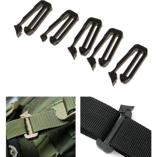 1'' webbing bag link Buckle webdom kit Outdoor Tactical Hike backpack attach travel Strap web Military Connect clip Camp Molle