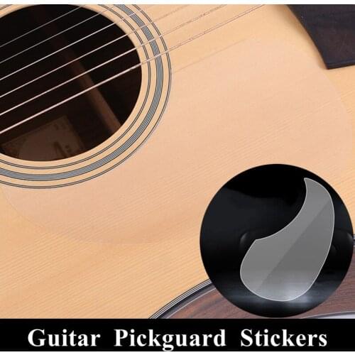 1PC PVC Transparent Professional Guitar Pickguard Folk Acoustic Self-adhesive Pick Guard Sticker Scratch Plate Guitar Accessorie