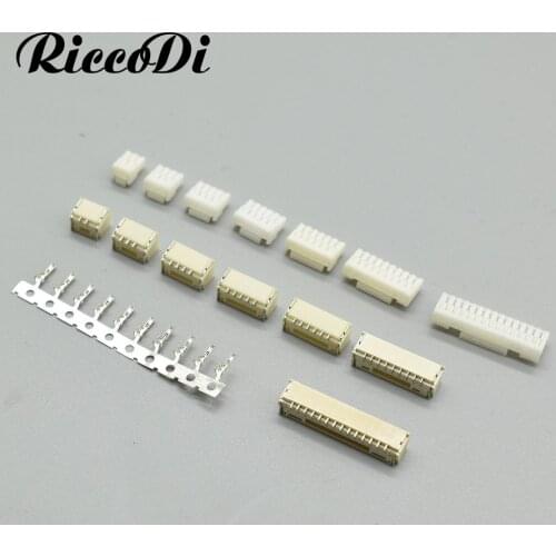 10Sets GH 1.25mm Pitch With Lock Connector Socket Pin Header Vertical Horizontal JST Housing Terminal 2 3 4 5 6 7 8 10 p