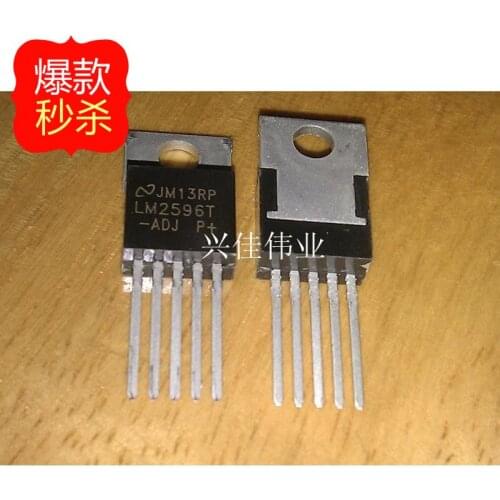 10PCS New LM2596T-ADJ LM2596-ADJ TO220-5 5-terminal regulator