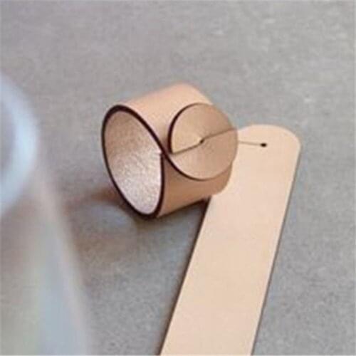 12 / PCS Nordic leather napkin ring napkin buckle Hotel table napkin ring spot domestic western napkin ring