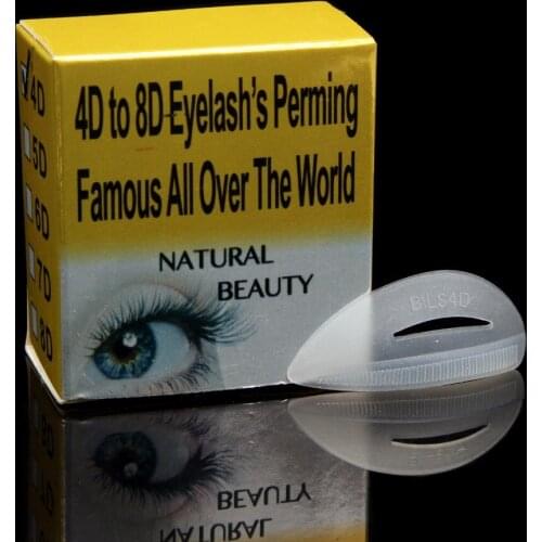 4 Pairs 4/5/6/7/8D Size Silicone Eyelash Perming Curler Curling False Fake Eye Lashes Shield Pad Curlers for Eyelashes