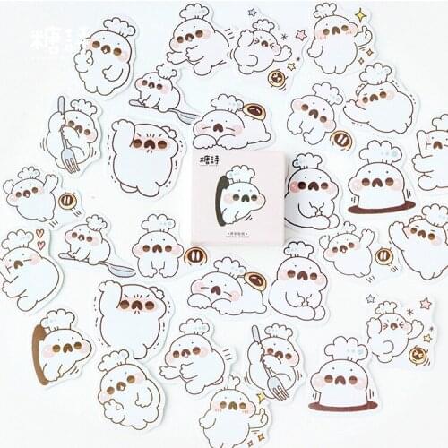 45PCS/box Very Cute Diary Paper Lable Sealing Stickers Crafts And Scrapbooking Decorative Lifelog DIY Stationery