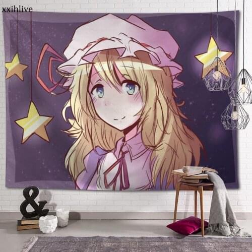 Anime Girl Maribel Hearn Custom HD Tapestry For Carpet Travel Mattress Wall Carpets Art Home Decor 70x95cm,100x150cm,130x150cm