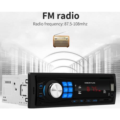 12V 1DIN Bluetooth Car Stereo MP3 Radio Player In-Dash USB FM Aux Receiver