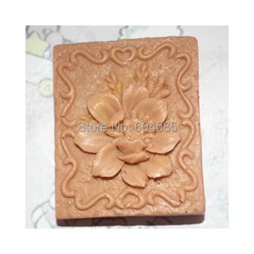 C296 flowers Art Silicone Soap mold Craft Molds DIY Handmade soap molds
