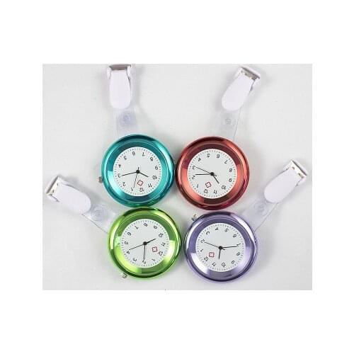 Nurse Doctor Paramedic Brooch Fob Watch Nurse Watch Brooch Silicone Clip Infection Control Design Medical Nurse Pocket Watch
